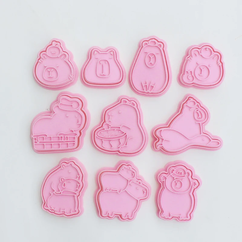 Cartoon Capybara Shaped Cookie Cutter Cute Animal Fondant Biscuit Mold Cake Baking Decoration Tools Kitchen Gadget