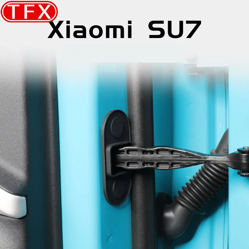 For Xiaomi SU7 2024 Car Styling Door Hinge Waterproof Cover Door Hinge Protective Cover Door Link Rain Cover Auto Accessories