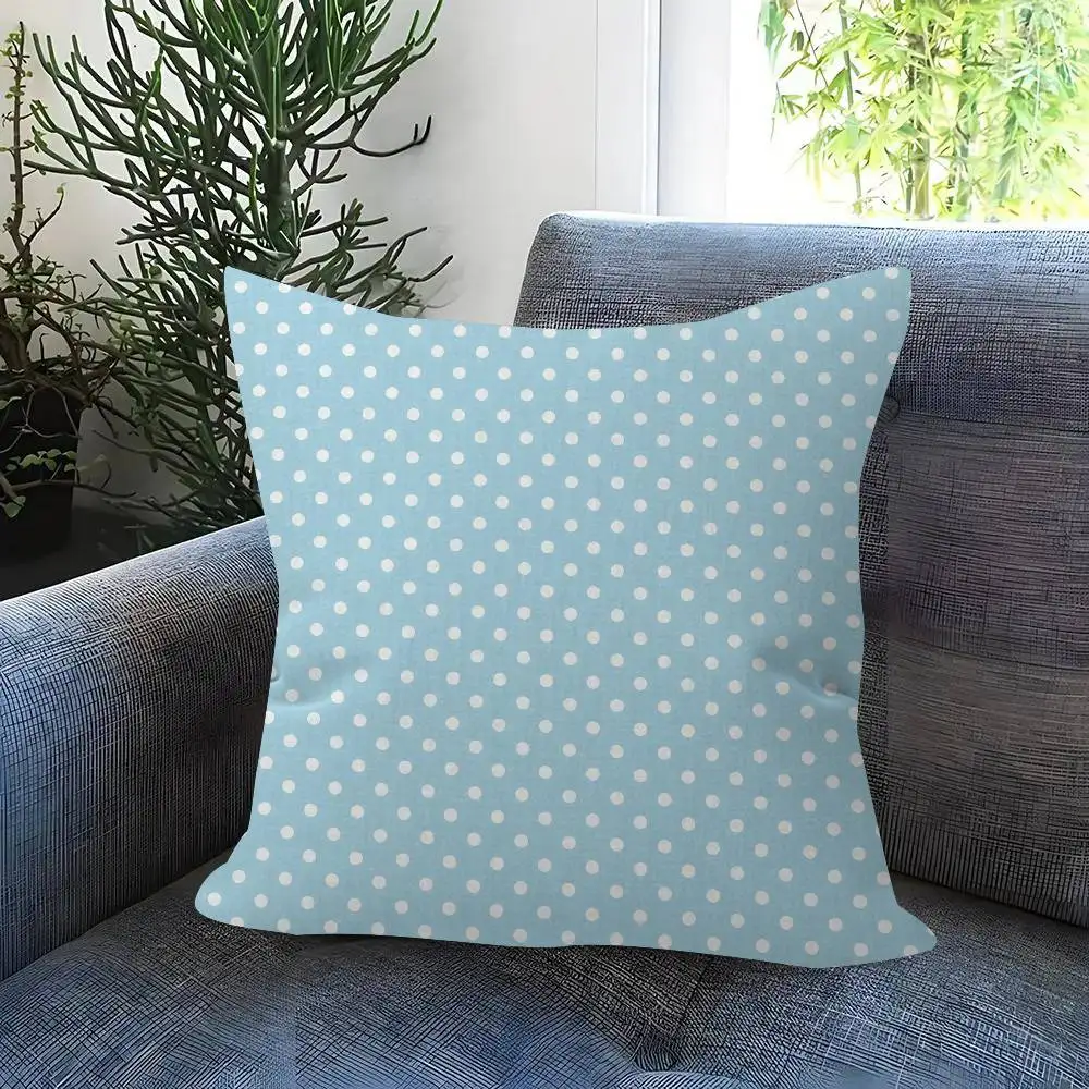Modischer Polka-Dot-Figurenkissenbezug, Dekorativer Kissenbezug für Feiertage – Detail 14