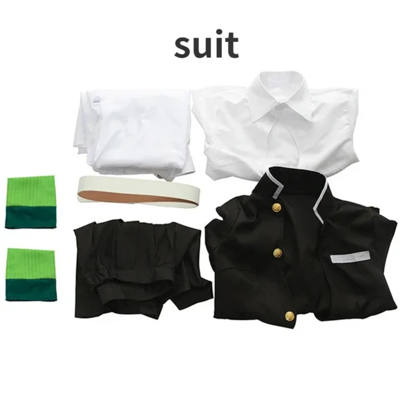 В наличии Канродзи Мицури Косплей Костюм Парик Аниме Демон Японская Униформа Kisatsutai Сексуальная Одежда Для Хэллоуина для Женщин; 2'k