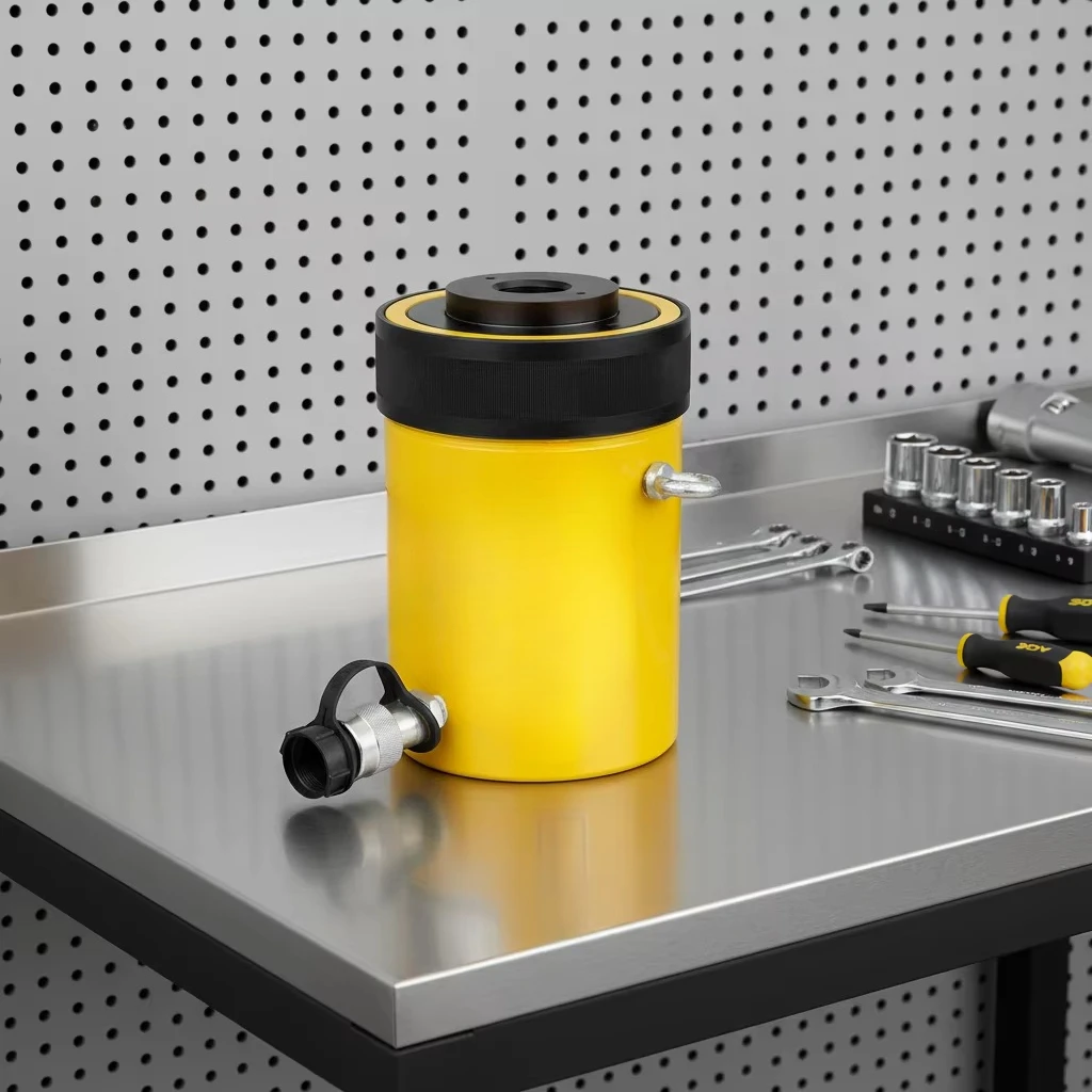 Same Professional 60T 70MPA Single Acting Hollow Plunger Hydraulic Steel Piston Cylinder Pushing Jack 8-10 Years