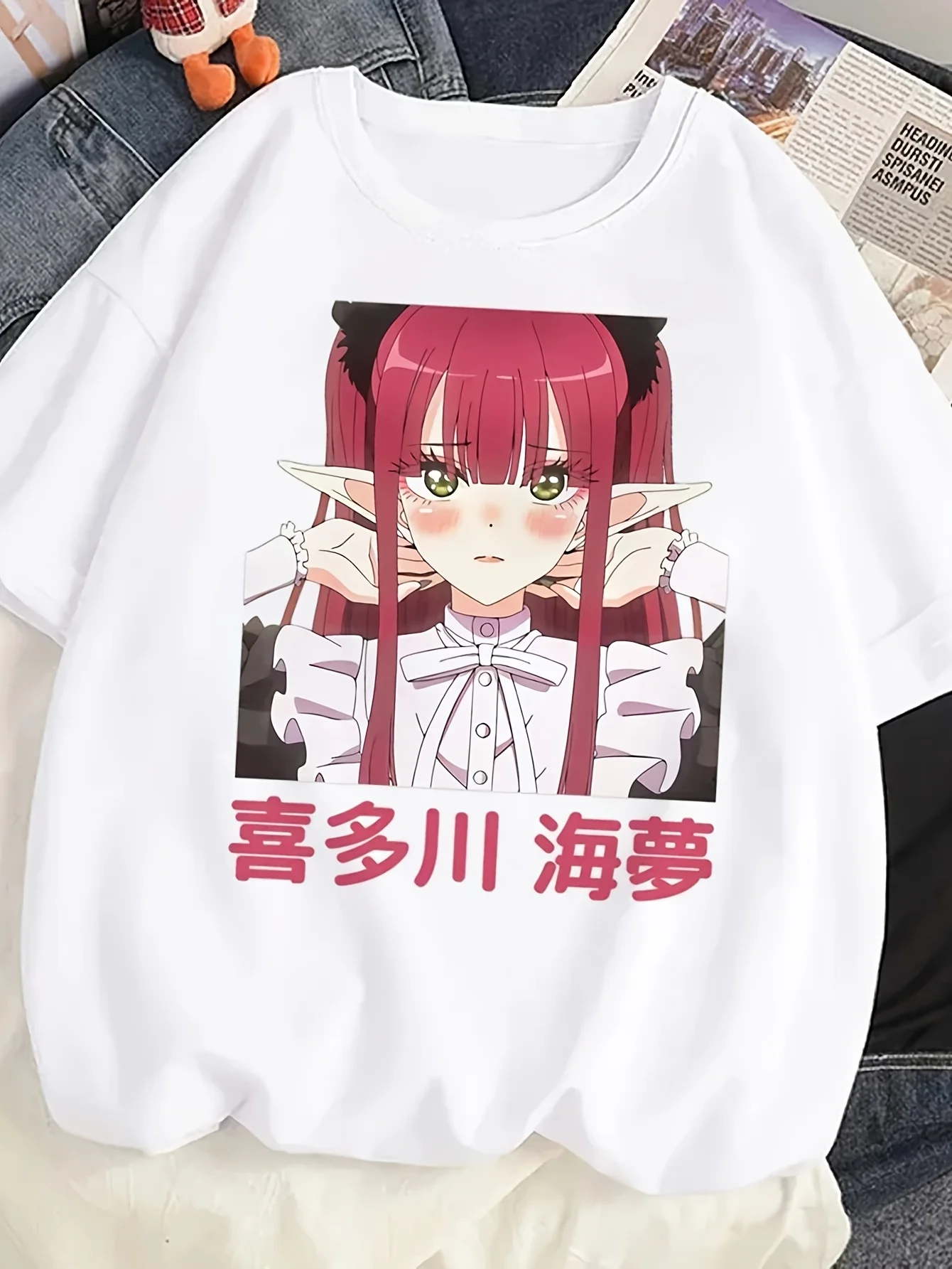 

Marin Kitagawa top women anime Y2K top female anime graphic comic clothes