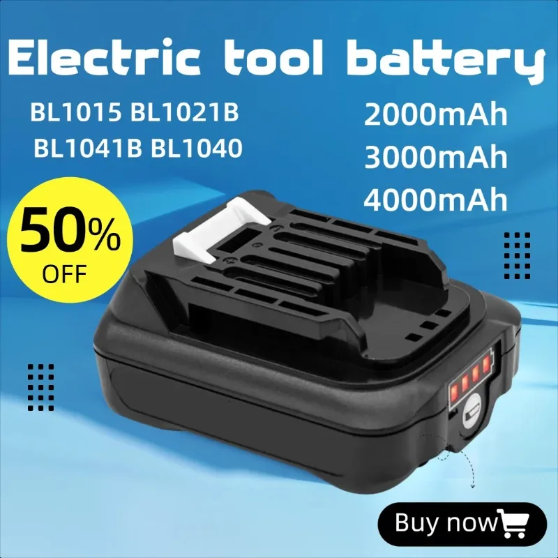 

2000mAh for Makita 197390-1 BL1015 Battery Replacement Li-ion Power Tool Battery 1973901 BL1021B BL1041B BL1015B BL1020B BL1040B