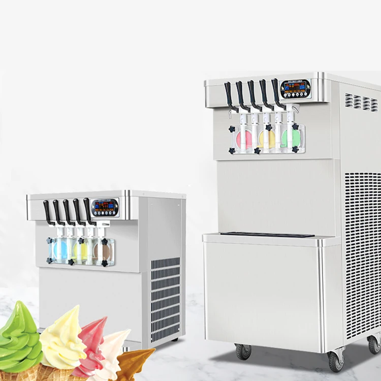 Italian Commercial Hot Selling Small Soft Serve Glace Soft Ice Cream Maker Ice Cream Making Machines