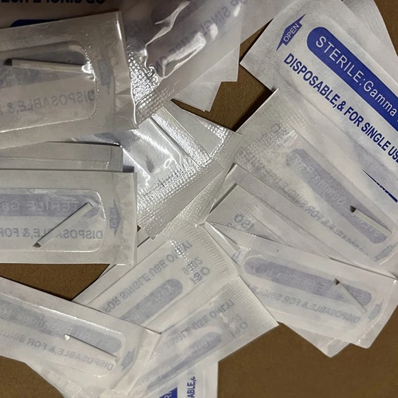 

50pcs Microblading Blades 7/9/11/12/14 Pin Permanent Makeup Eyebrow Tattoo Needle Blade For 3D Embroidery Manual Tattoo Pen