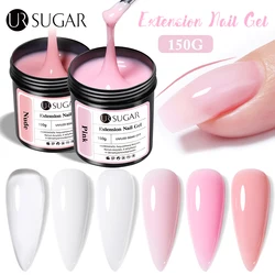 UR SUGAR 150g Pink Jelly Milky White Quick Extension Gel Camouflage Finger French Hard Gel UV LED Gel Nail Art Design Manicure