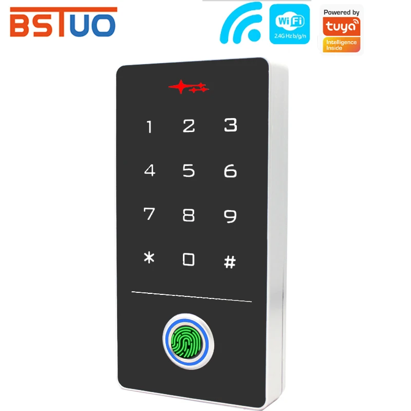 生体認証指紋サポート-tuya-アプリ-wifi-アクセス制御キーパッド-スマートドアロックシステム-ゲートオープナー-電磁ドアエントリー