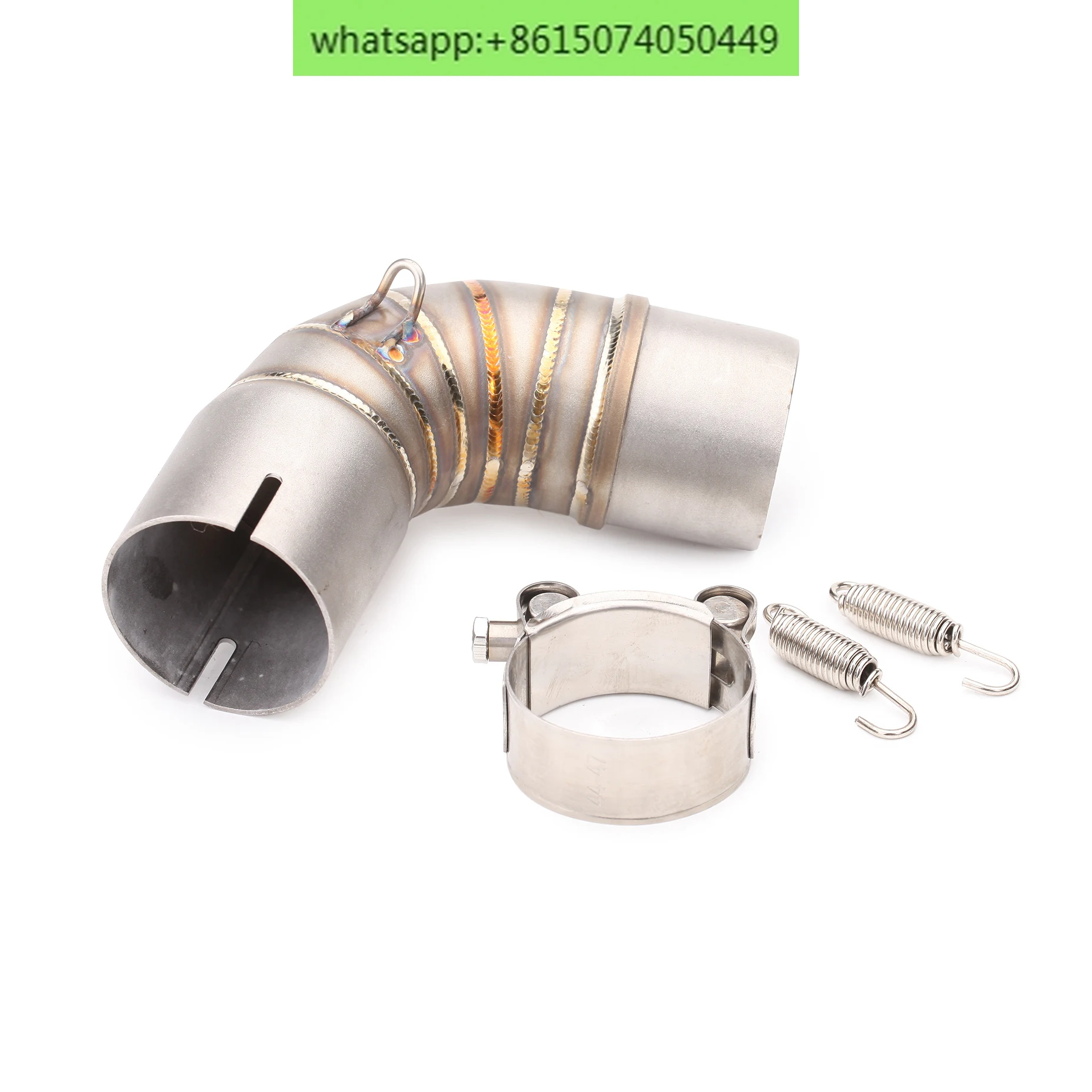 Motorcycle modification exhaust pipe, Bumblebee stainless steel middle section bend pipe, CB1000R connection, universal exhaust