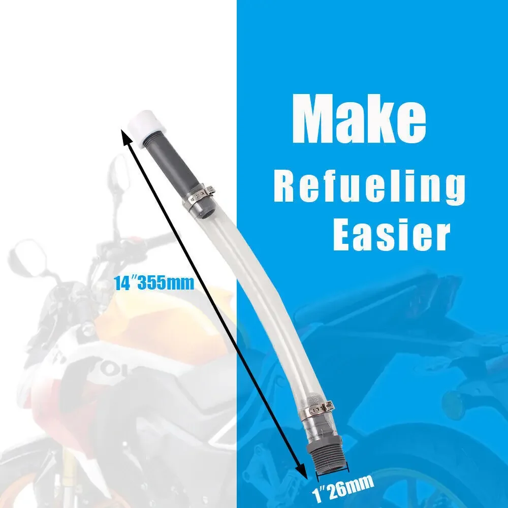 5 Gallon Fuel Jug Gas Can VP Racing Fuel Deluxe Cap Filler Hose Hose Kit Set 14 Inch