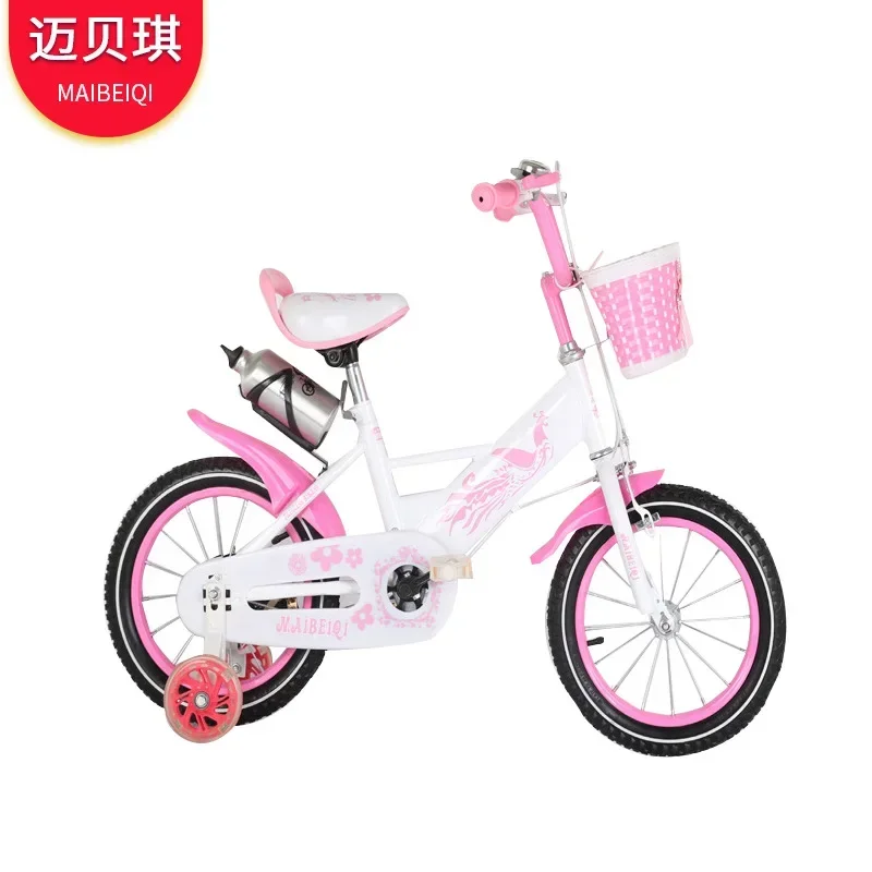 New Female Pink Bicycle 12-14-16-18 Inch Outdoor Riding Bicycle