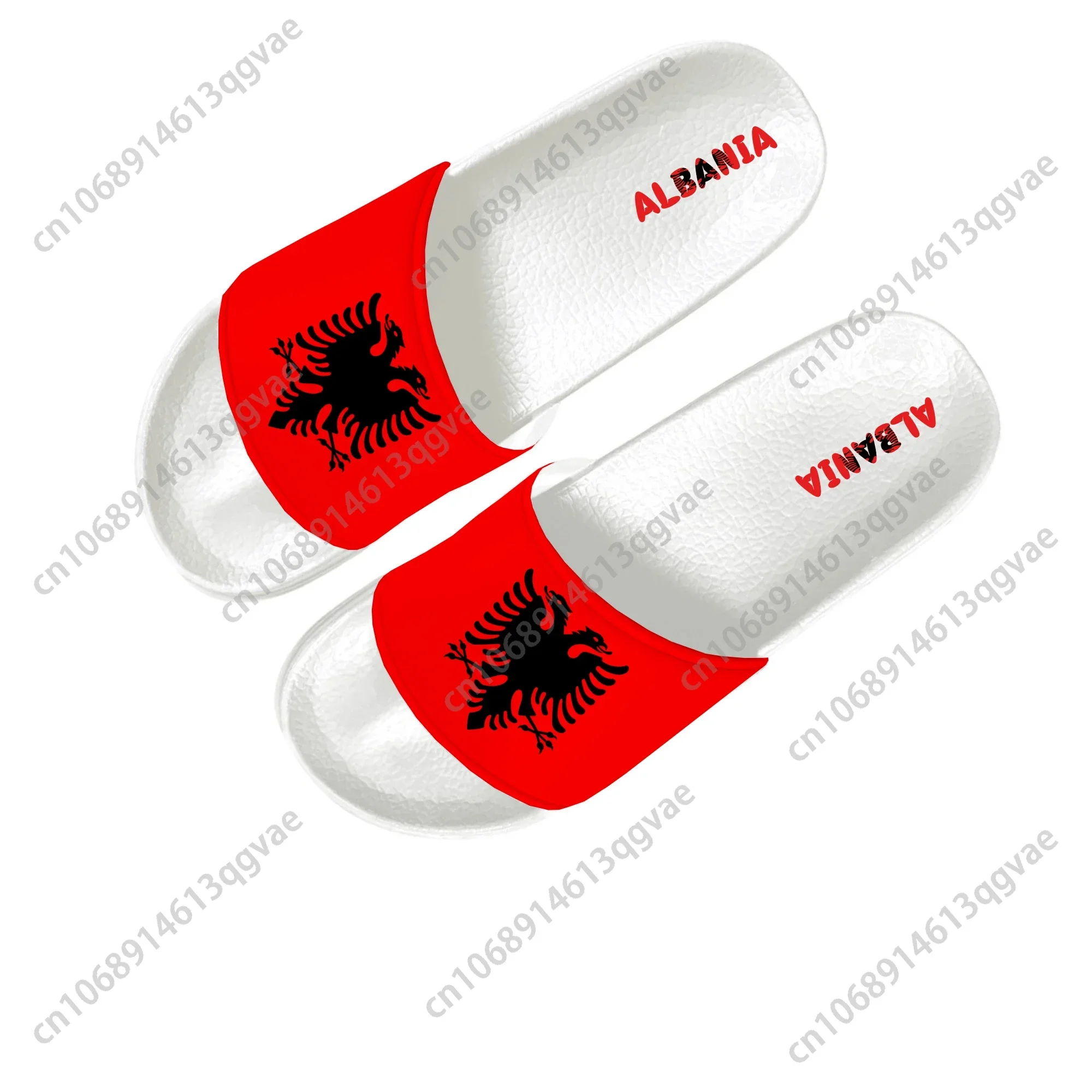 Albanian Flag Slippers Home Water Shoes Men Women Teenagers Children Albania Bathroom Beach Pool Sandals Custom Summer Slipper