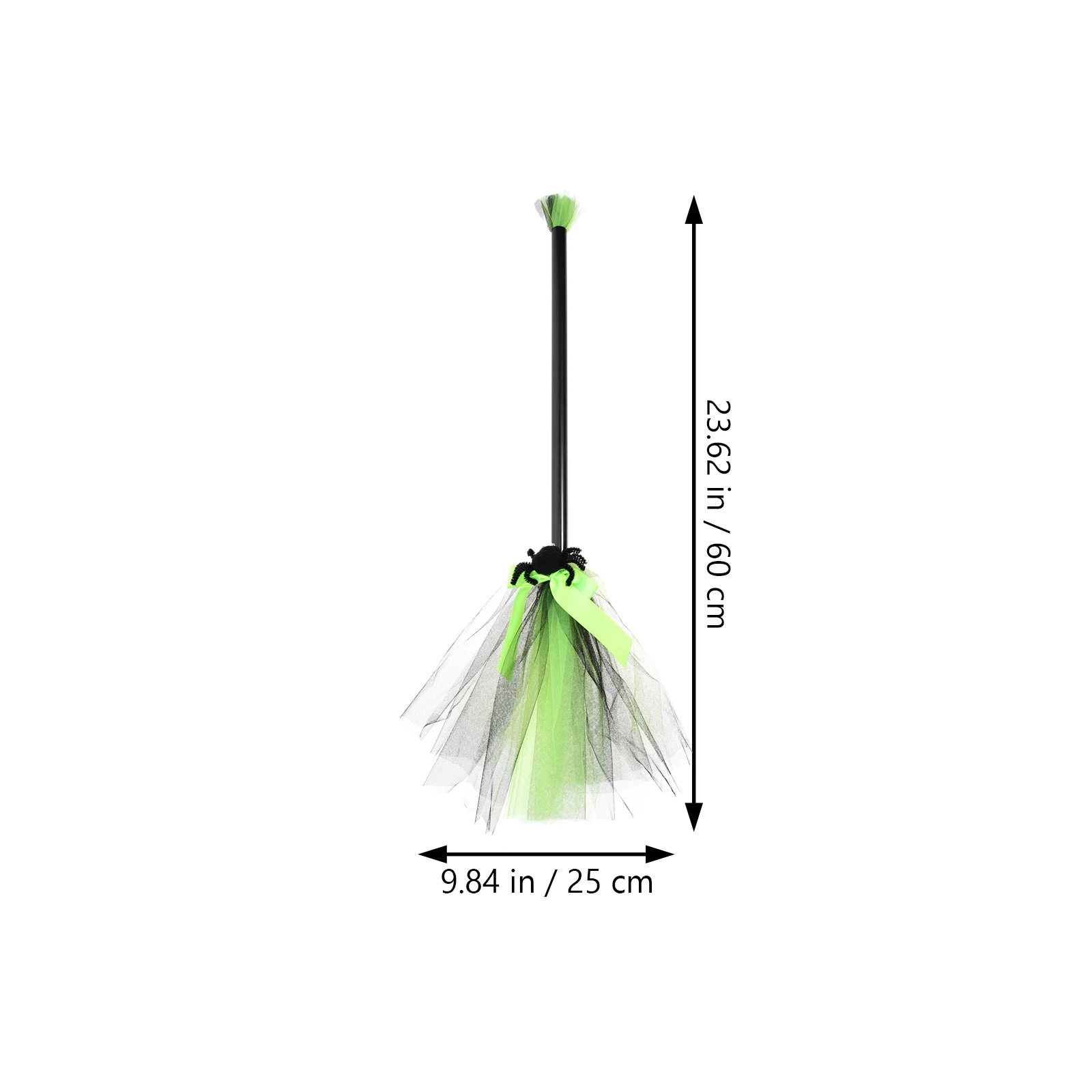 

1 set 1 Set Witch Hat Halloween Costume Kit Mesh Plastic Material Decorative Broom Cosplay Props Party Accessories Wizard Caps