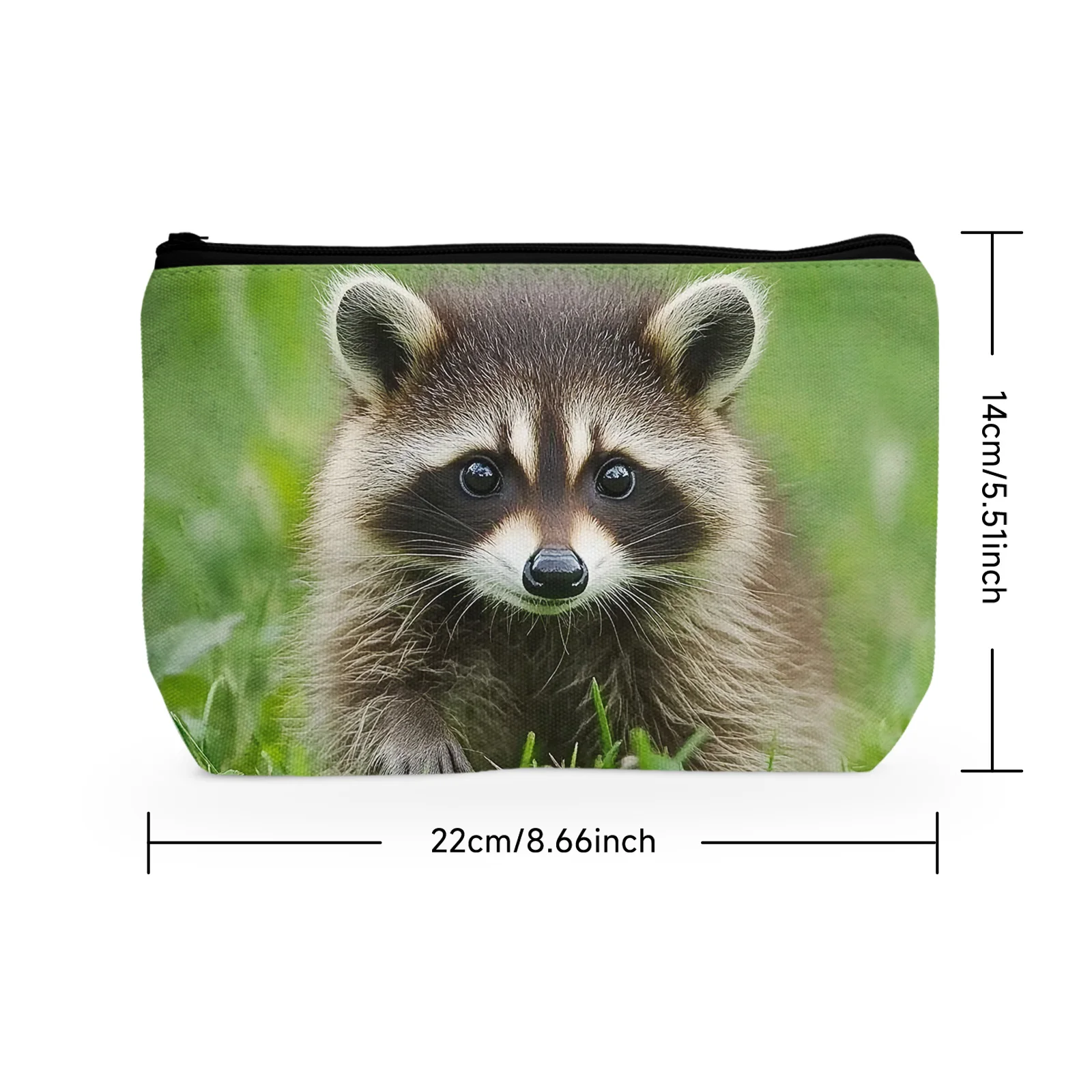 1Pc Cute Animal Raccoon Print Women Travel Makeup Storage Bags Gifts For Lover Birthday Gifts Funny Outdoor