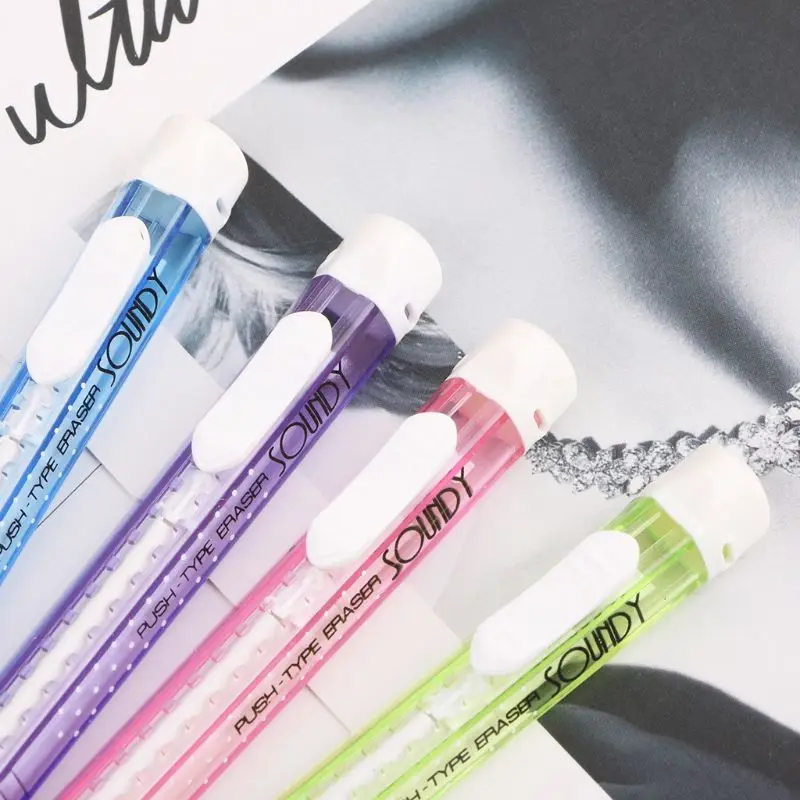 für kreative mechanische Stiftform Radiergummi Gummi einziehbare Schreibwaren Schule Su