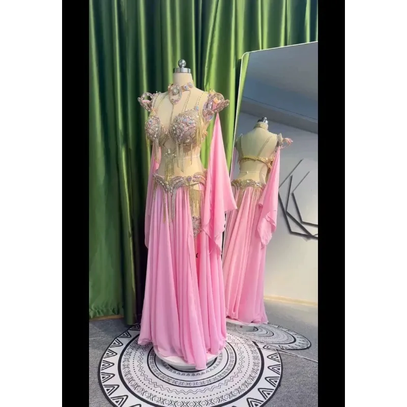 Customized Belly Dance Costume Oriental Dance New Performance Costume Set Dress
