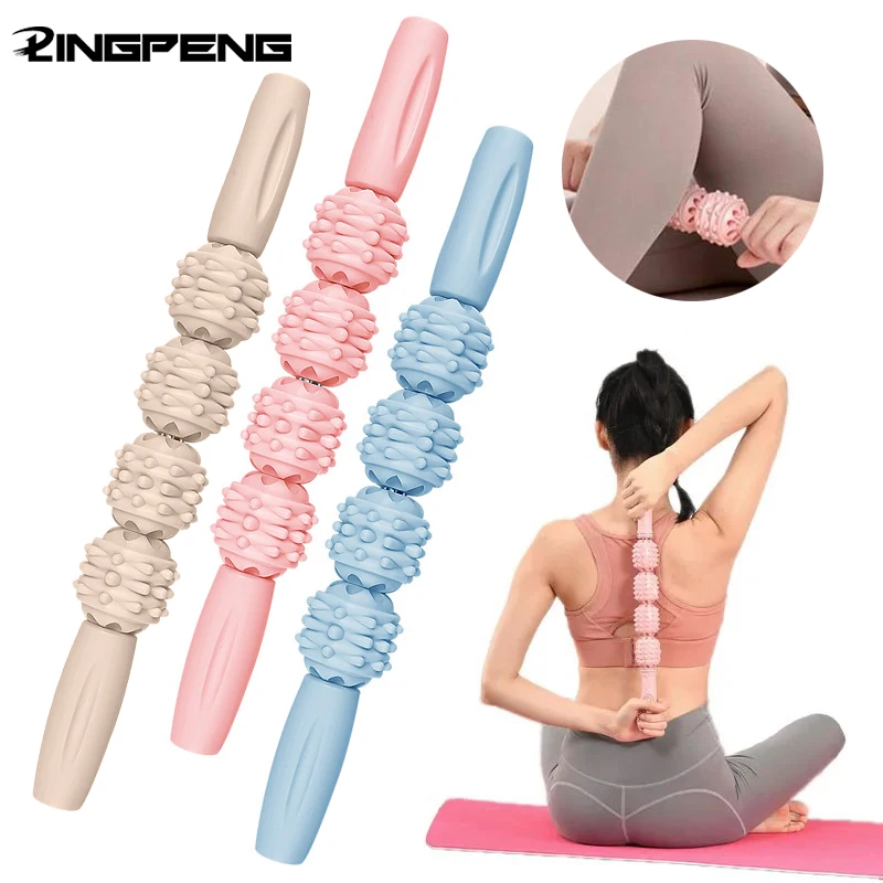 Muscle Roller Stick Handheld Fascia Tool, Körper Roller für Muskeln Deep Tissue, Massage Stick Roller für Schienbeinkantensyndrom, Rücken, Oberschenkel