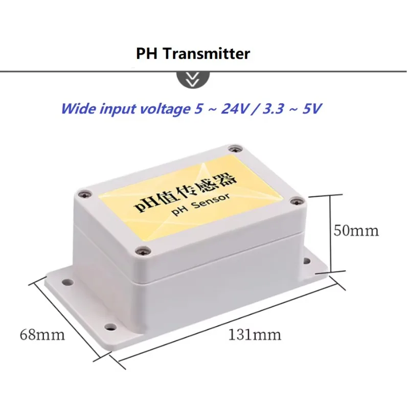 Nouveau capteur de pH numérique en ligne RS485 4-20mA avec sortie de tension pour système de surveillance et de contrôle continu