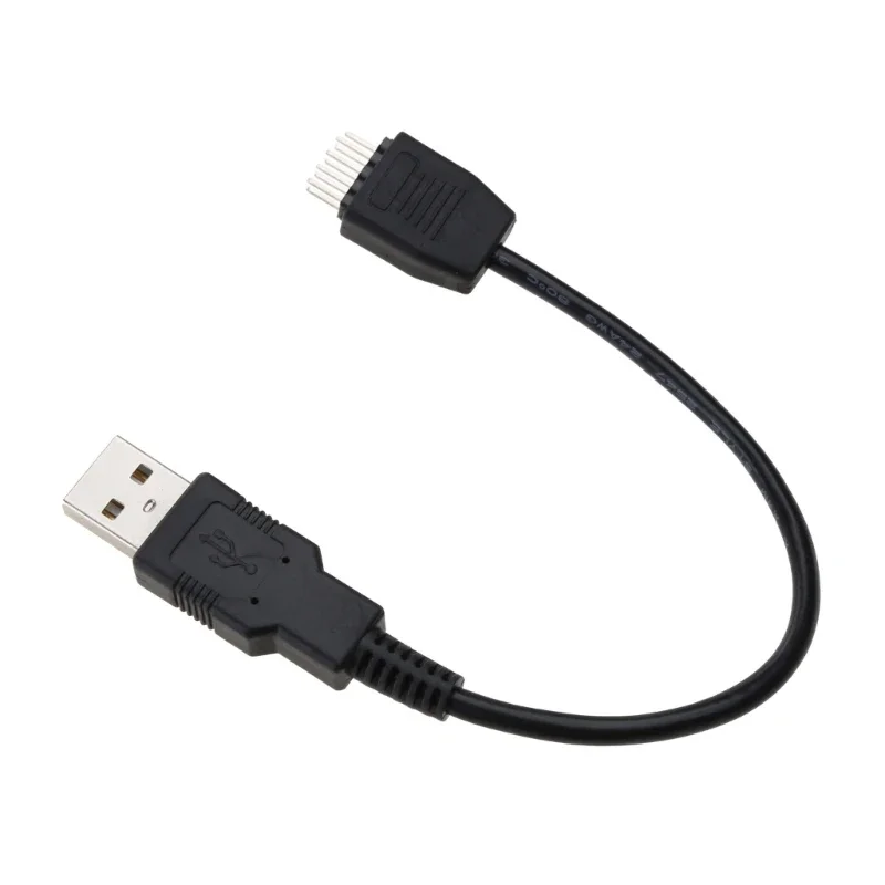 رأس USB إلى USB من النوع A كابل محول اللوحة الأم، 9 دبوس ذكر لكتابة محول كابل اللوحة الأم ذكر