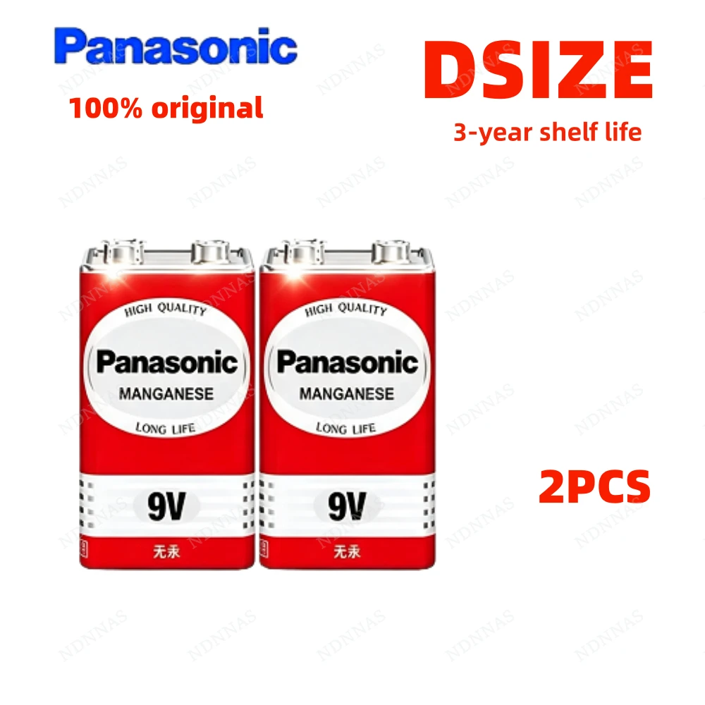 NIEUWE Panasonic 9V 6F22 AAA AA C D R03 R6 R14 R20 Droge Batterijen Voor Rookmelder Multimeter Metaaldetector Deurbel Walkie Talkie