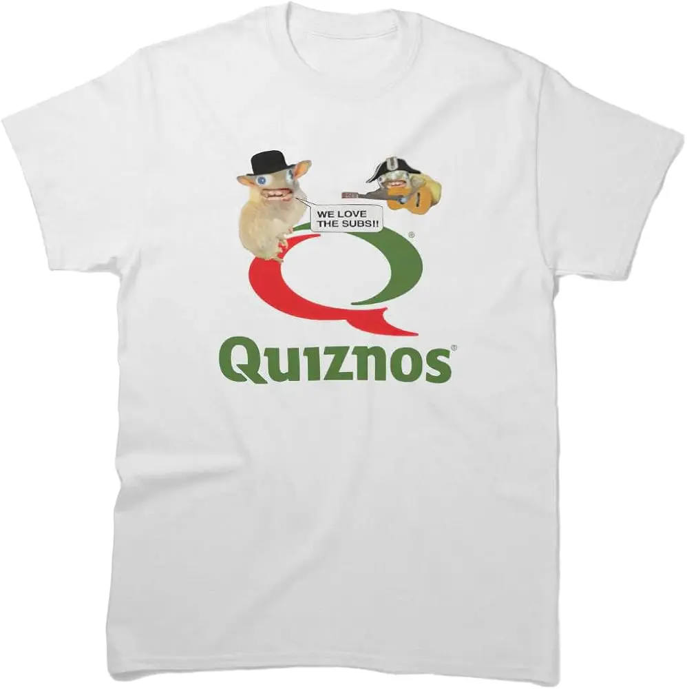 Men Women Shirt Quiznos Holiday Subs Tee Dead Sleeve Hamsters Cool Defunct Friends Sandwich Chain Unisex T-Shirt