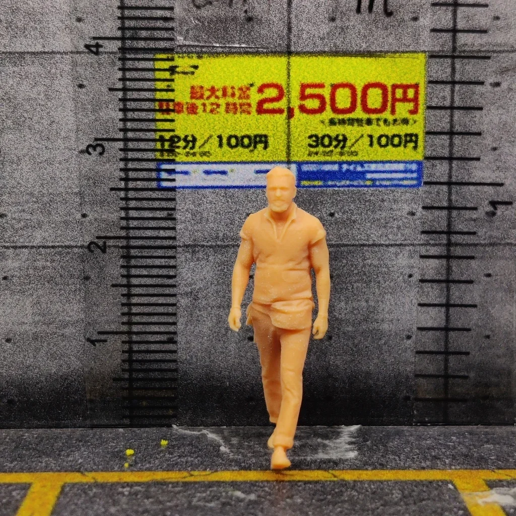 1/64 Modell Modell Harz Walking Hormon ungefärbte Miniatur Diorama hand bemalt s235