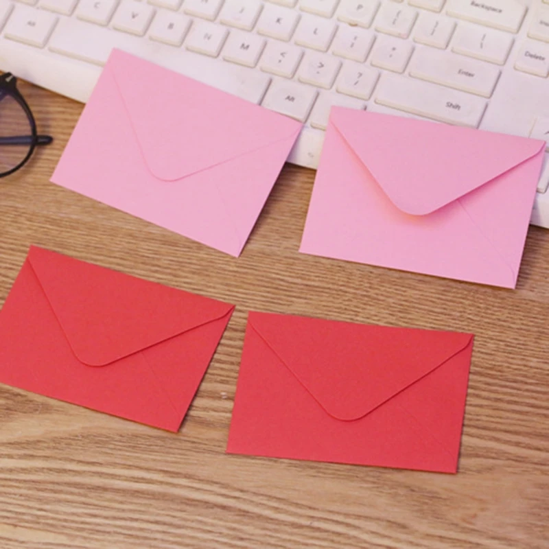 10Pcs Kraft Paper Envelope Greeting Card Party Invitation Postal Cards Handmade DIY Blank Cards for Party Inivitation