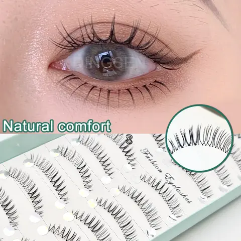 DINGSEN 10pairs Korean Lashes Manga Eyelashes Natural False Eyelash Wholesale Strip Reusable Makeup Women 3d Natural Lashes