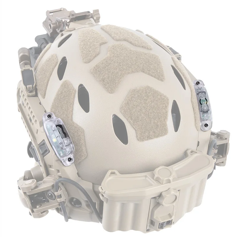 

CS Airsoft Helmet Rail Lights for Modular ARC Rail Mount IR / White Signal Light Tactical Helmet Lamp Hunting Helmet Accessories