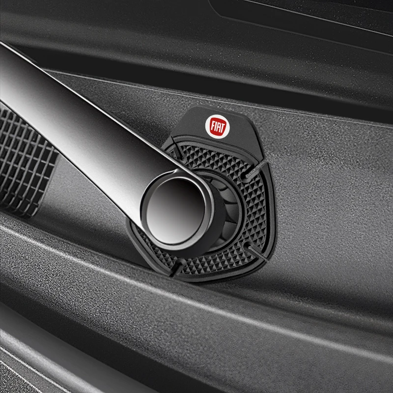 1/2 pçs preto limpador de pára-brisa do carro buraco capa protetora limpador à prova de poeira para fiat 500 abarth doblo tipo panda ducato fiorino 500l