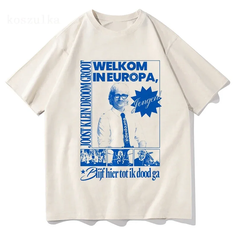 Joost Klein EuropapaT Shirt Eurovisions Song Contest 2024 The Netherlands T Shirt Men Women 100% Cotton Tees Shirt Summer Tops