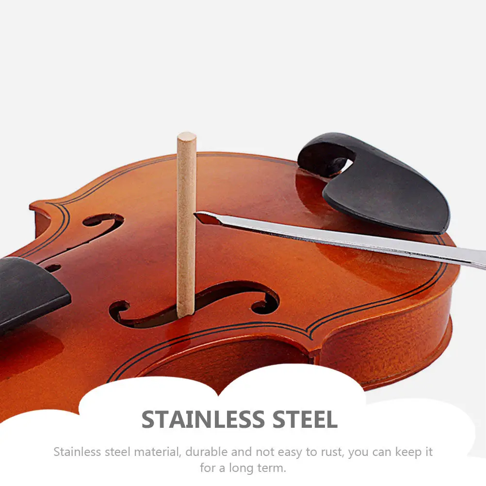 

Professional Grade Cello Sound Post Setter Stainless Steel Made Upright for Double Bass Easy to Use Column Adjustment Accessory