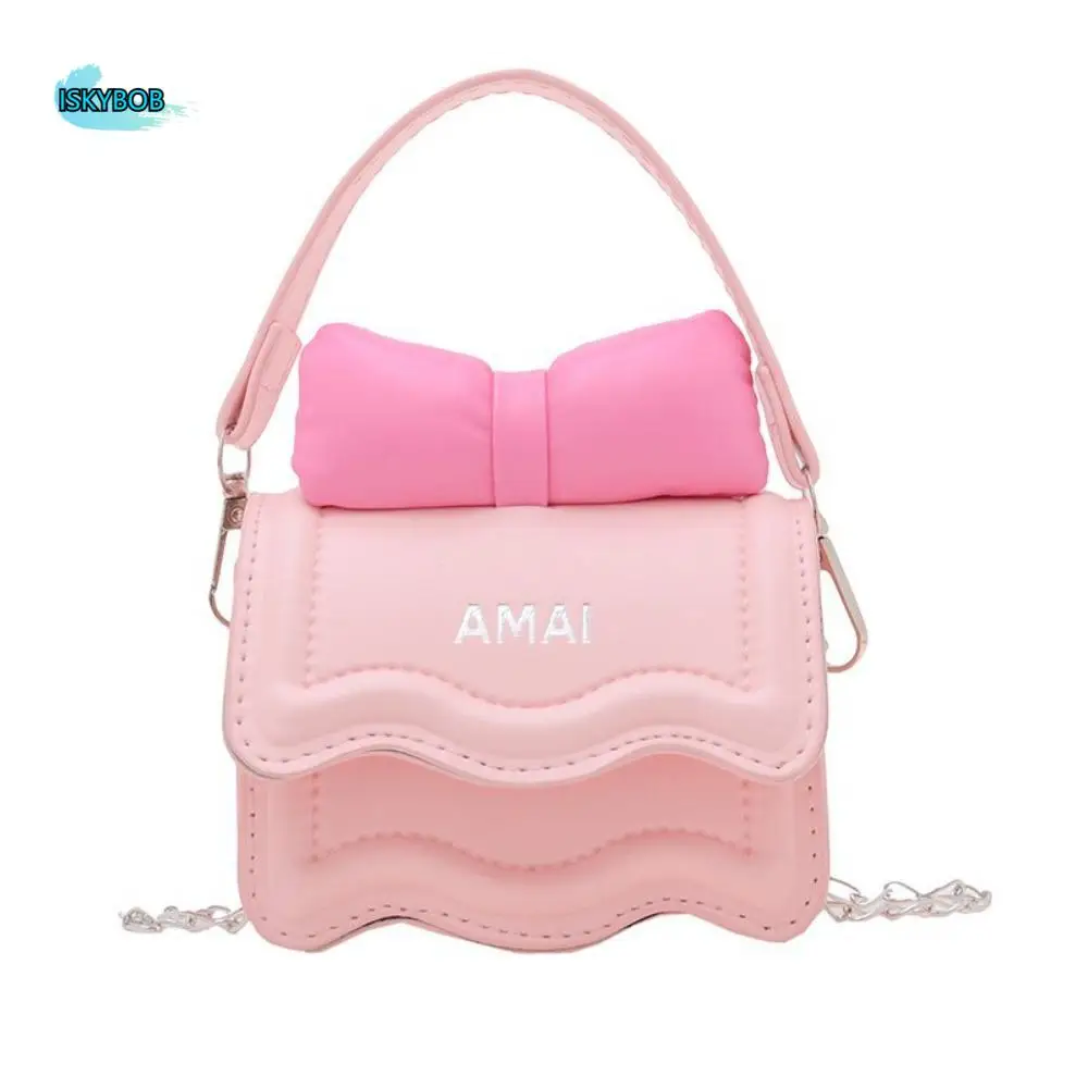 بلون صغير القوس حقيبة كروسبودي سلسلة صغيرة مربع حقيبة الحلو حقيبة كتف محفظة نسائية للعملات المعدنية حقيبة ساعي حقيبة يد الأطفال الصيف