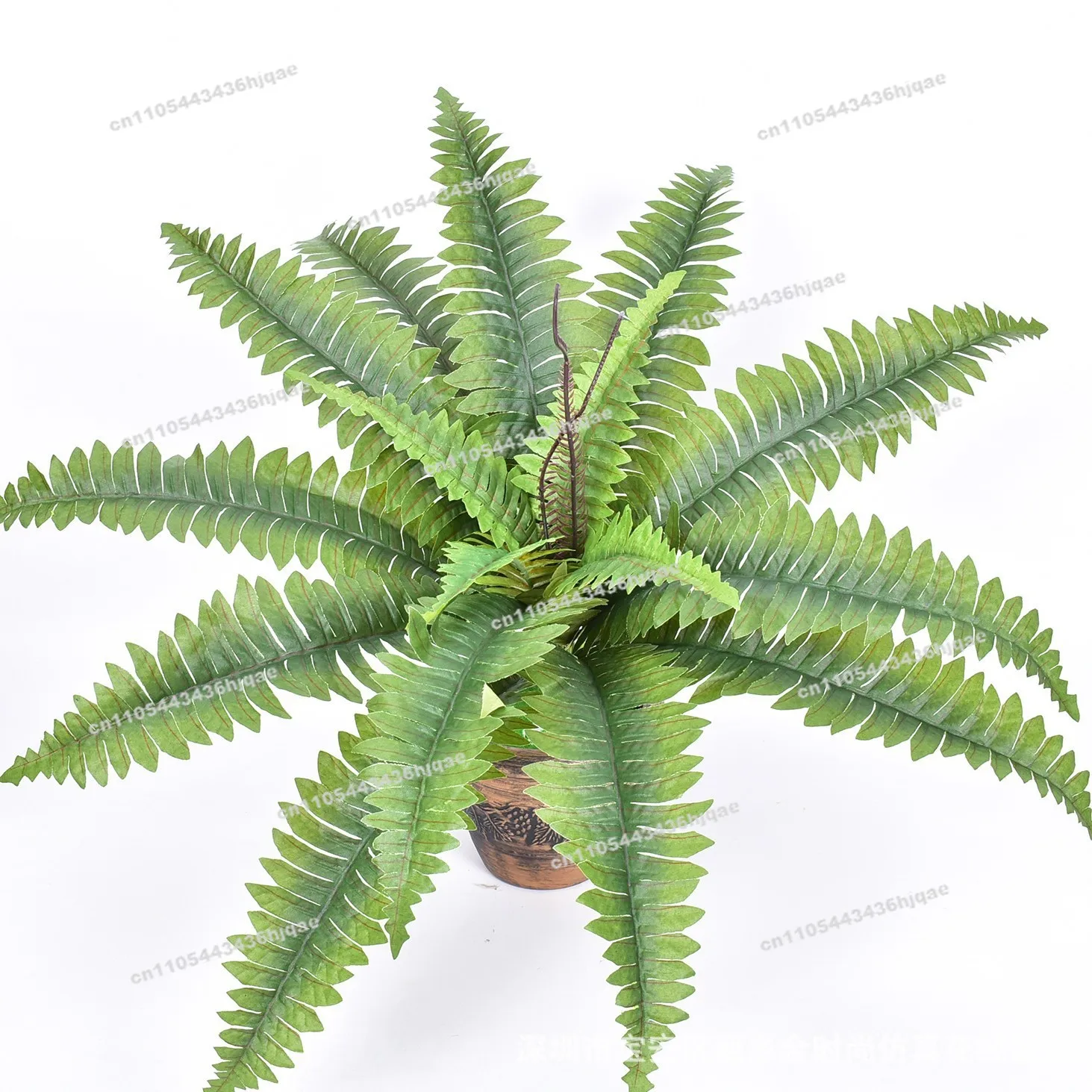 5PCS Autumn Color, Large Bundle of 18 Persian Ferns, High-grade Silk Screen Cloth Green Plants,  Wall with Materials, Large