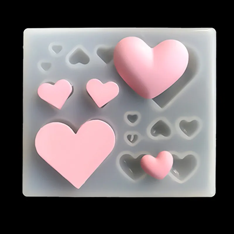 Various Love Heart Shape Silicone Cake Mold Baking Chocolate Silicone Mould For Soap Cookies Fondant Cake Tools Cake Decorating