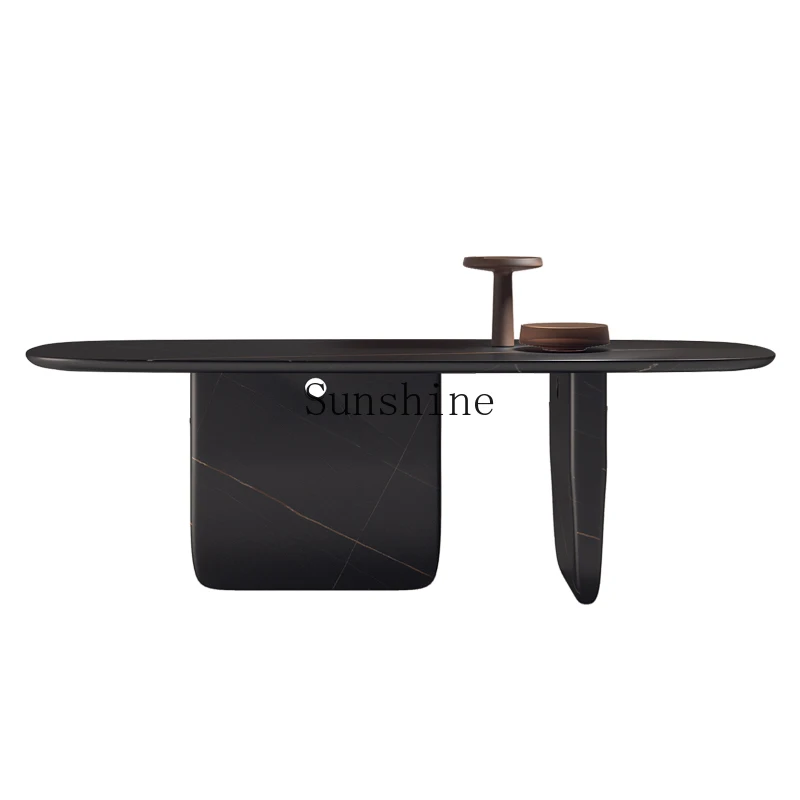 

Italian minimalist personality creative natural marble countertop modern simple office table
