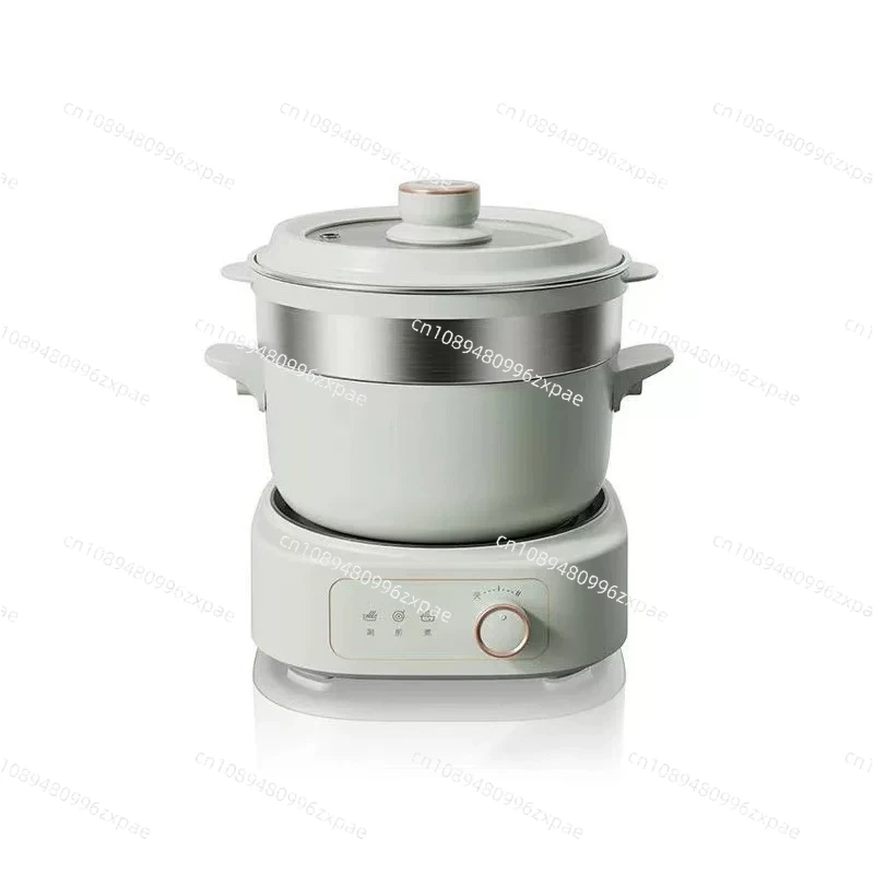 2.5L Electric Hot Pot Multifunction Cooking Pot Fast Heating Dorm Cooker Fry Steam Boil All in One