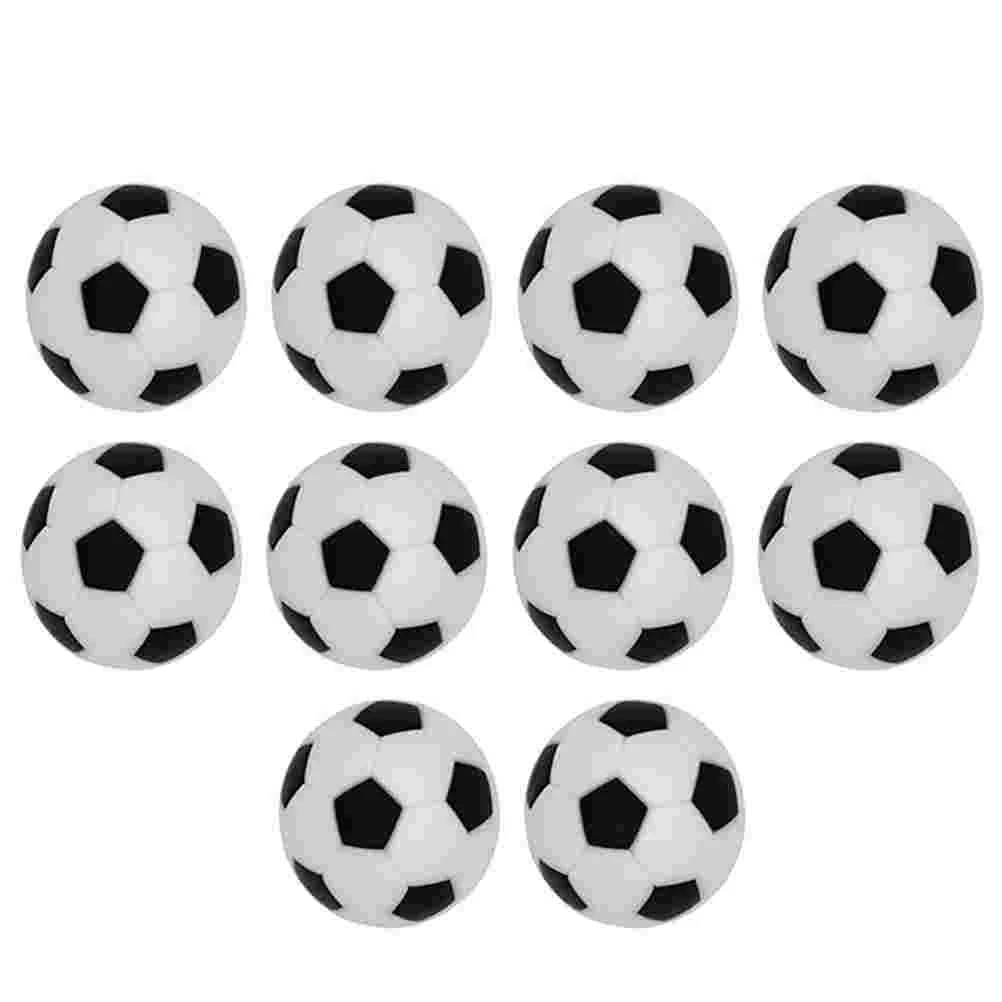 10 PCS Table Soccer Ball Decorative Foosball Desktop Resin Balls Football Child