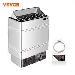 VEVOR 6 8 9 KW Elektrischer Saunaofen Ofen Externer / Interner Regler Überhitzungsschutz Spa Sauna Raum Dampfgenerator