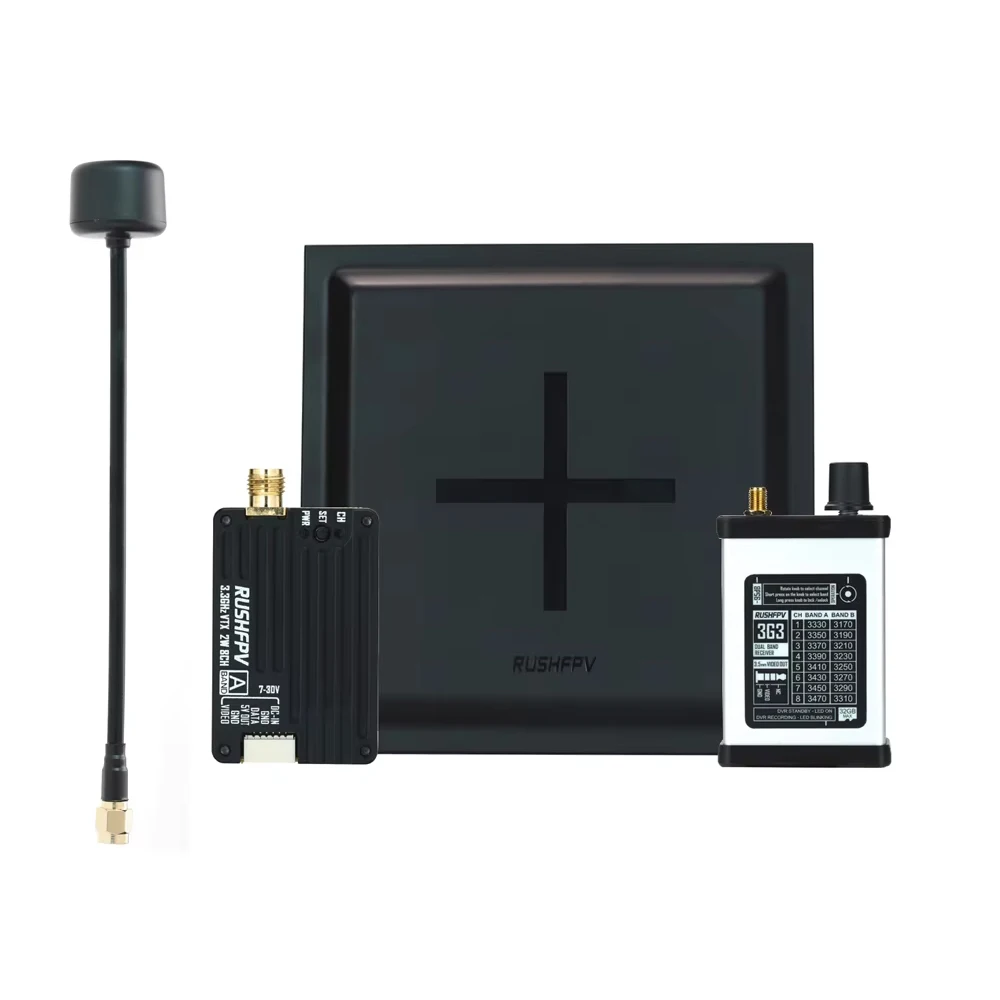 

Rush Fpv Rushfpv 3,3G 4 Вт передатчик Vtx и очки 3,3G VRX видеоприемник для RC FPV Drone