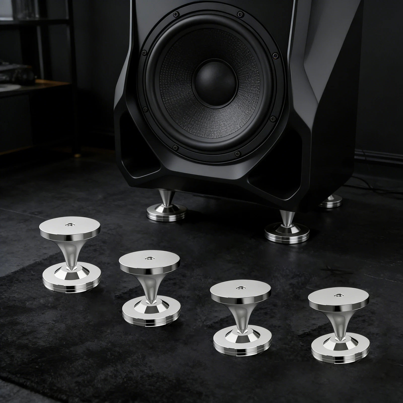 2026 New HIFI M8 Screw Spike XSSH Audiophile Speaker CD Amplifier Stand Stainless Steel ISOLATION FOOT Spike Shock Damping Pad