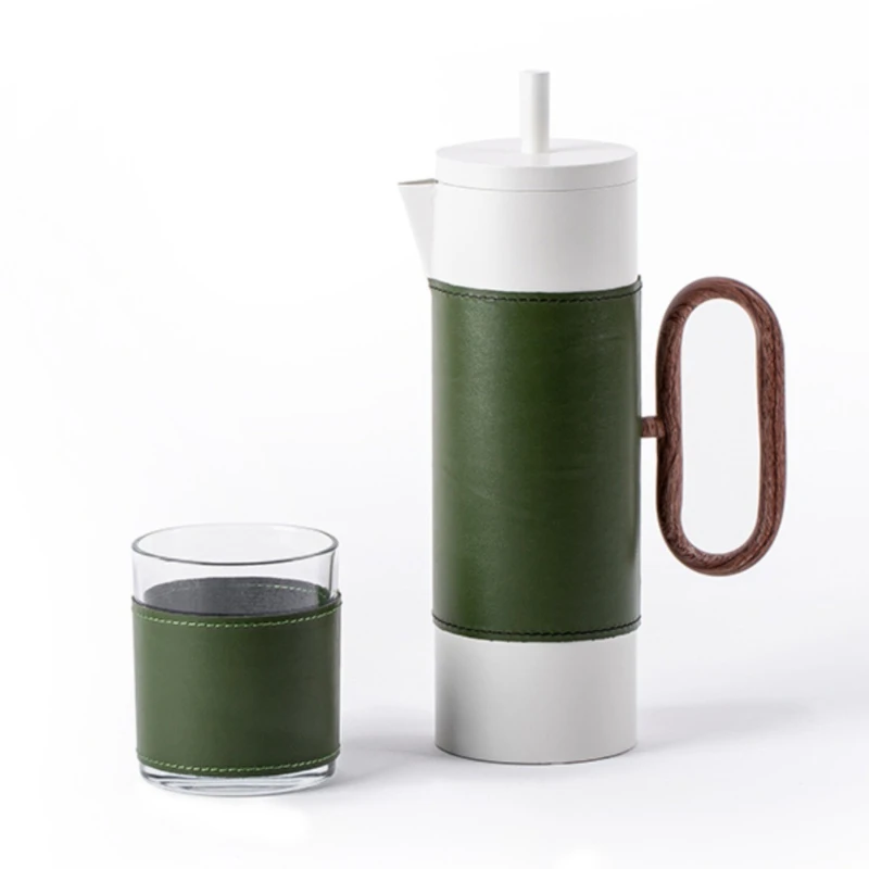 

Modern simple beige forest green sticker kettle decorative props model room living room