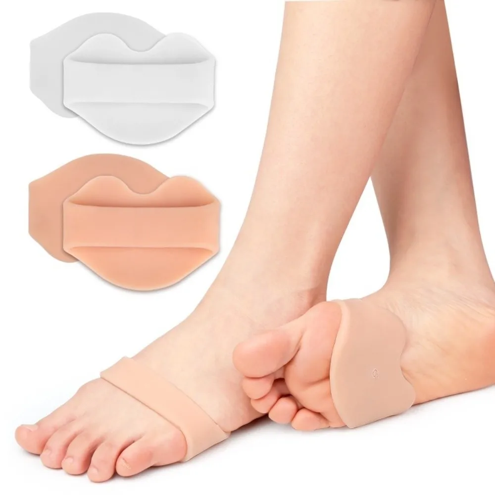 1pair New Silicone Metatarsal Pads Soft Multi-functional Ball of Foot Cushions Anti-abrasion Forefoot Socks Foot Pain Relief