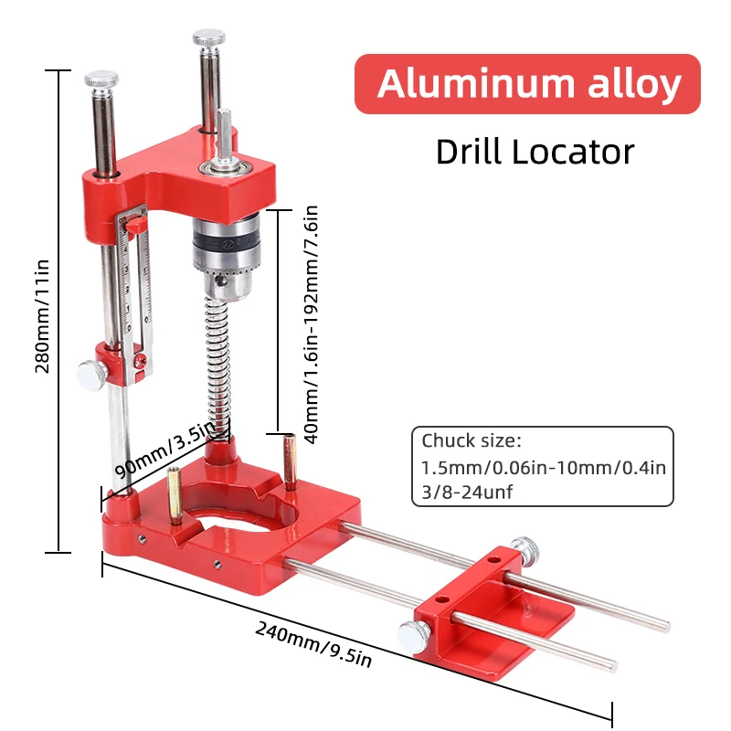 Woodworking Drilling Locator Tool Precision Positioner Adjustable Fixture Positioning Panel Fixing Clip Carpenter Tool