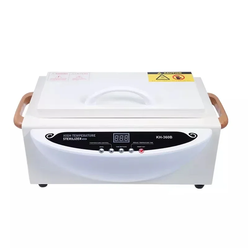 KH-360B Nail Tools Steriliser, High Temperature Cleaning Cabinet, Dry Heat Steriliser Nail Salon Tools Equipment