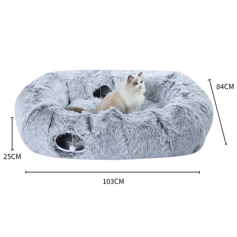 

Square cat tunnel hole litter winter warm cat tunnel, pet supplies litter