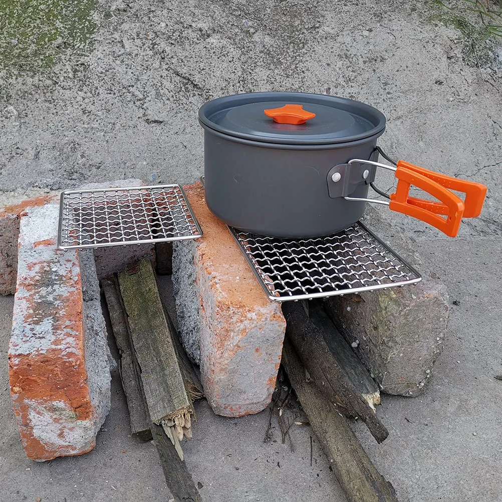 

Stainless Steel Bbq Grill Basket Multi-Purpose Baking Rack Durable Smooth Beautiful Not Easy Deform Fine Production Process