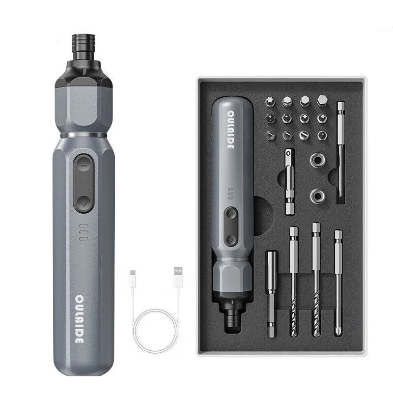 Xiaomi OULAIDE Electric Screwdriver Set Lithium Battery Rechargeable Household Maintenance Repair LED Electric Screw Driver Tool