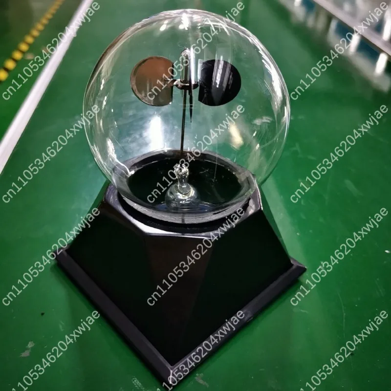 Crookes Type Light Mill Glass Bulb Solar Powered Physics Decor Science Toy Desk
