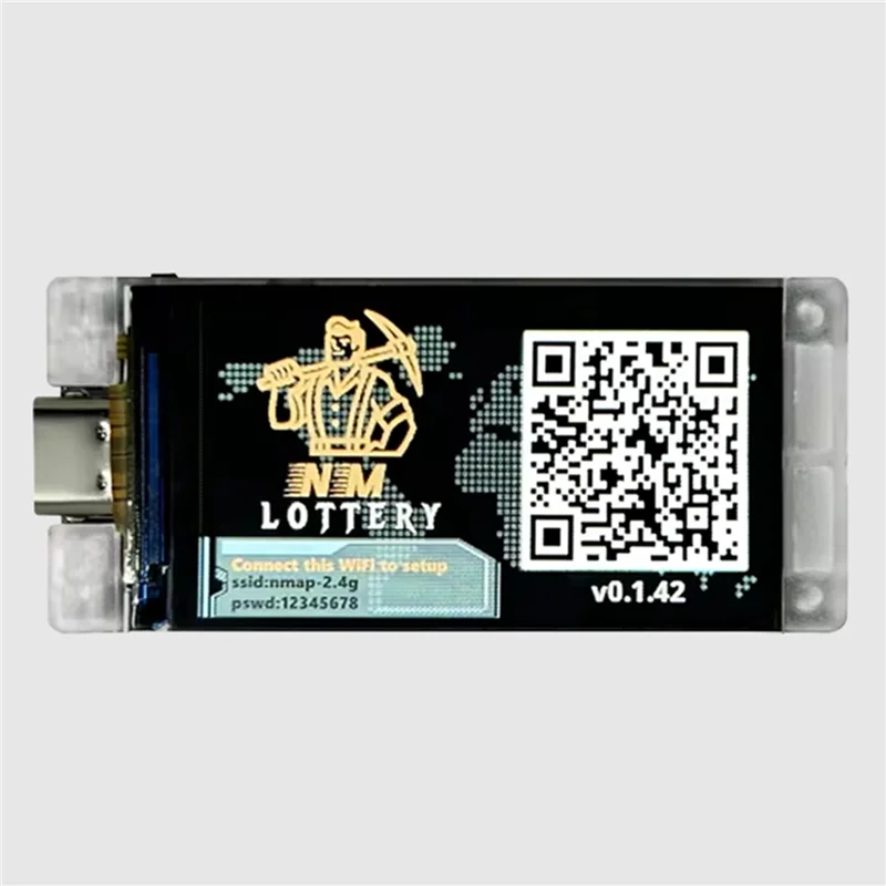 AB02 5X Bitco Nerd Miner BTC Crypto Solo Lottery 117KH/S Heltec Vision Master T190 Consumption Wifi Connection