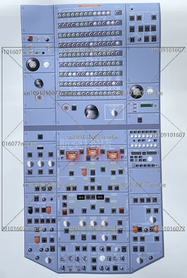 AIRBUS A320 Simulator Cockpit Map Training Flipchart 91 × 63.6CM